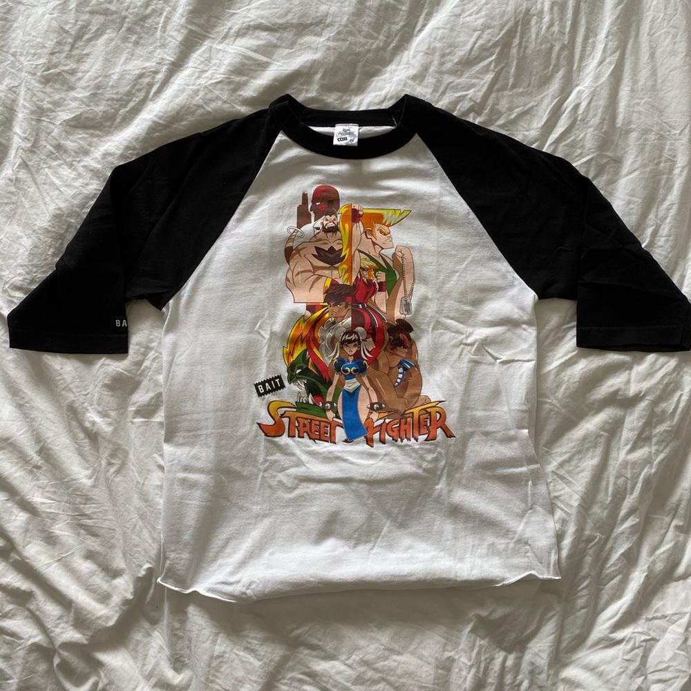 Bait Street Fighter baseball tee